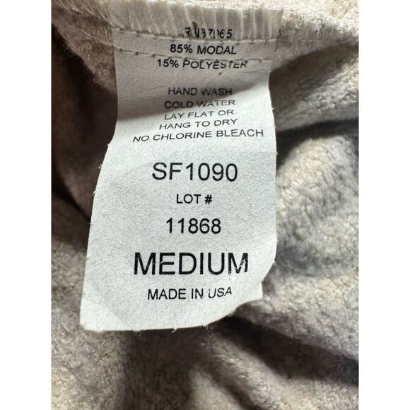 Elan Sz M Asymmetrical Tunic Top Neutral Minimalist Slouchy Boho Cozy Loungewear - Picture 5 of 7